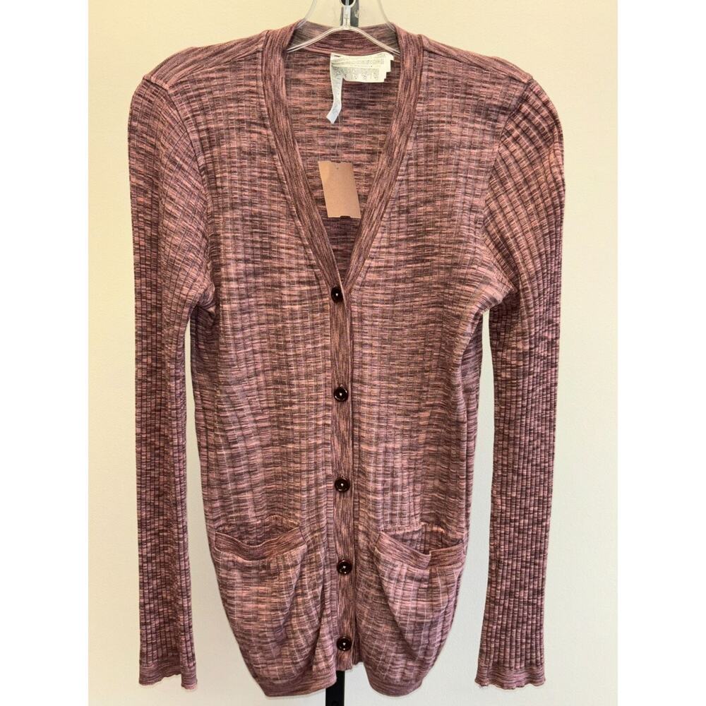 Athleta Women's Pink Long Sleeve Button Front Top Size M #T29962